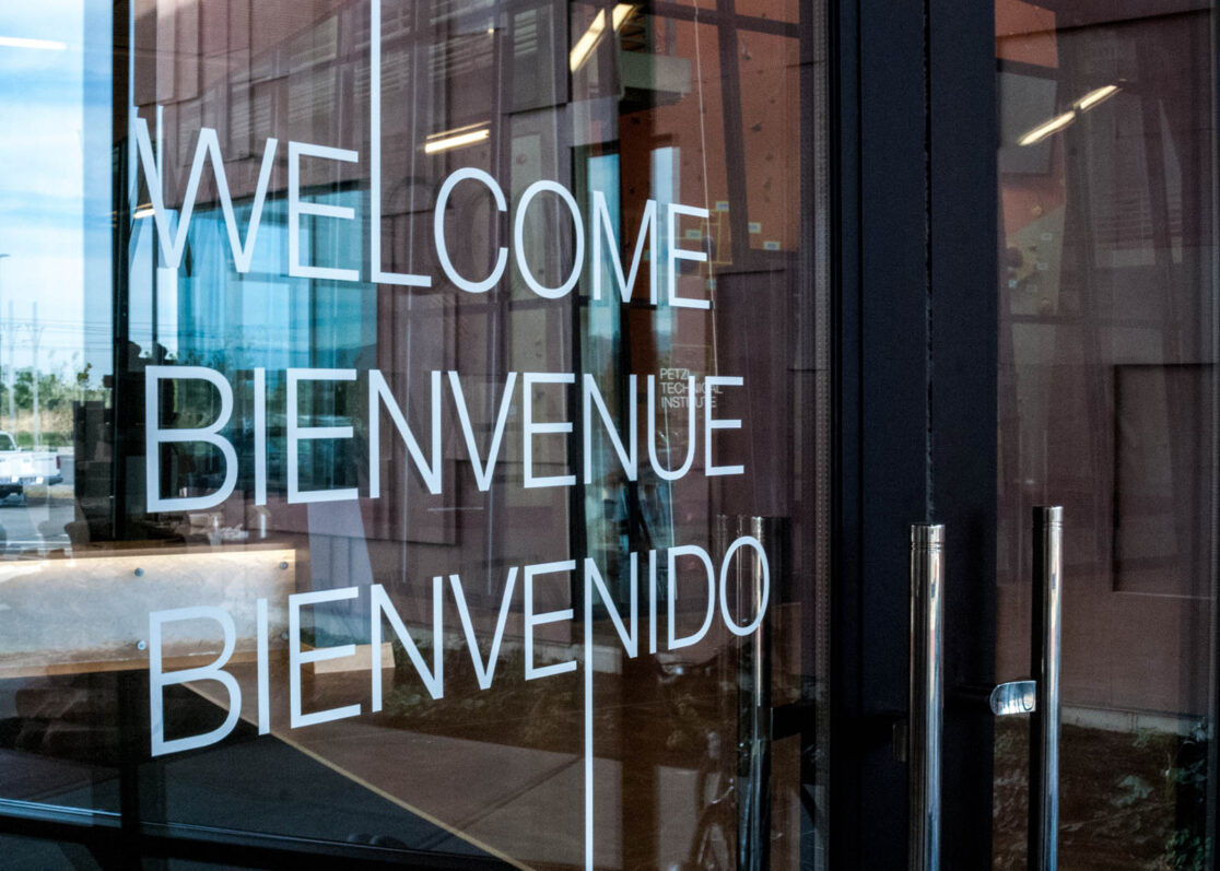 Petzl US Headquarters Inner Door Greeting